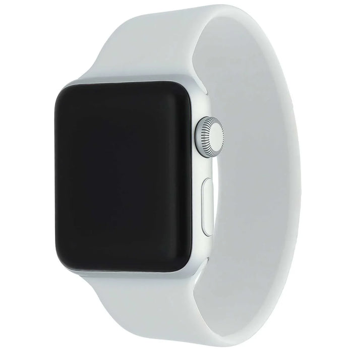 Apple Watch bandje - siliconen - solo loop - wit