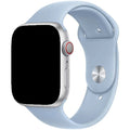 Apple Watch bandje - siliconen - zachtblauw