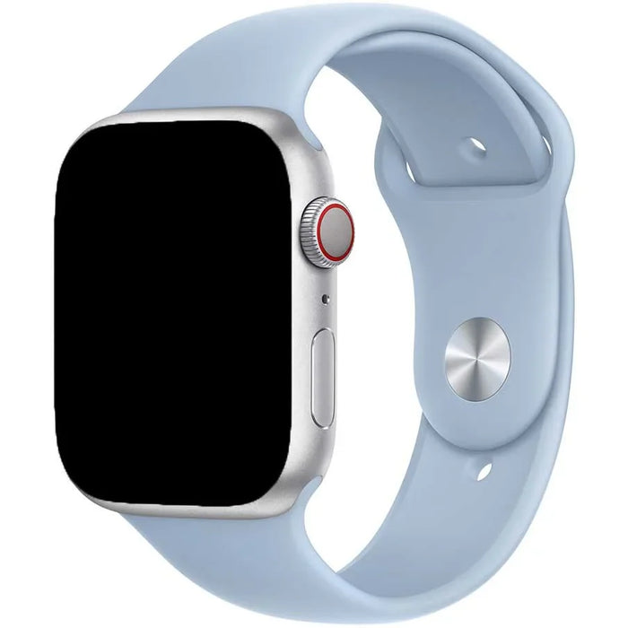 Apple Watch bandje - siliconen - zachtblauw