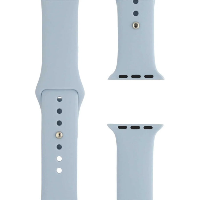 Apple Watch bandje - siliconen - zachtblauw