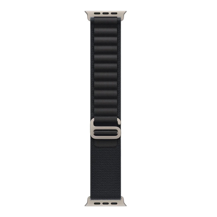 Apple Watch bandje Alpine - nylon - zwart - zilver