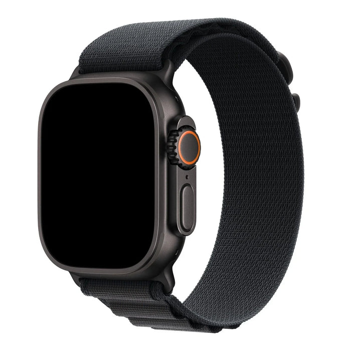 Apple Watch bandje Alpine - nylon - zwart - zwart