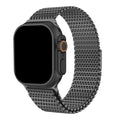 Apple Watch bandje Brava - staal - zwart