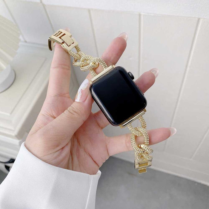 Apple Watch bandje Chain - staal - rose goud