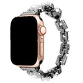 Apple Watch bandje Demi - staal - zwart