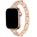 Apple Watch bandje Faye - staal - rose goud