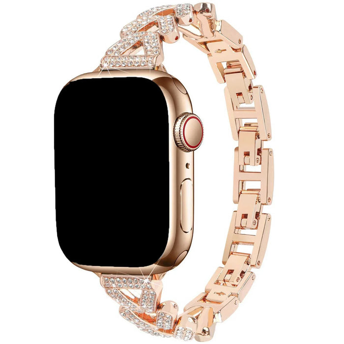 Apple Watch bandje Faye - staal - rose goud
