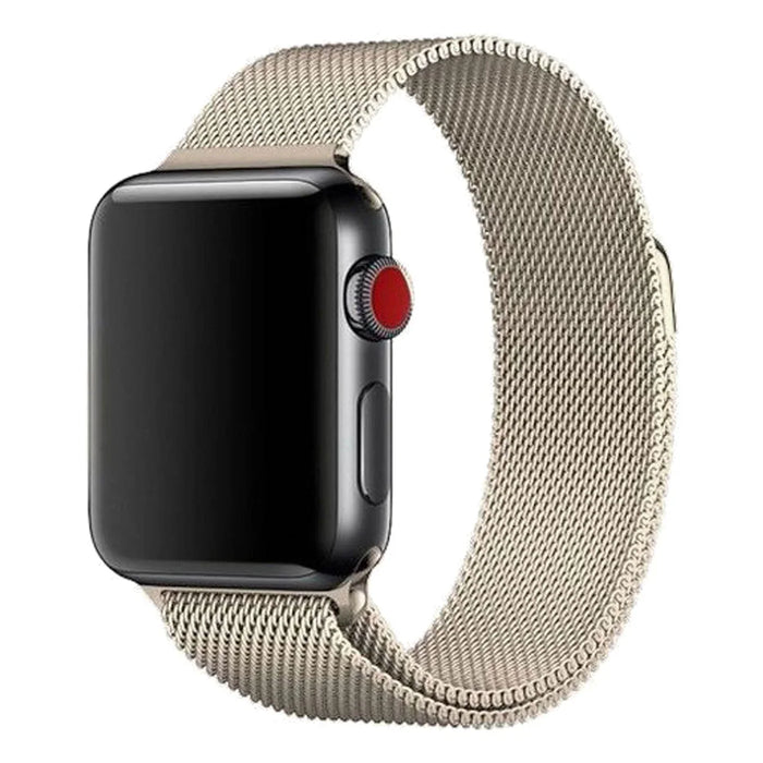 Apple Watch bandje Fiore - milanese - champagne