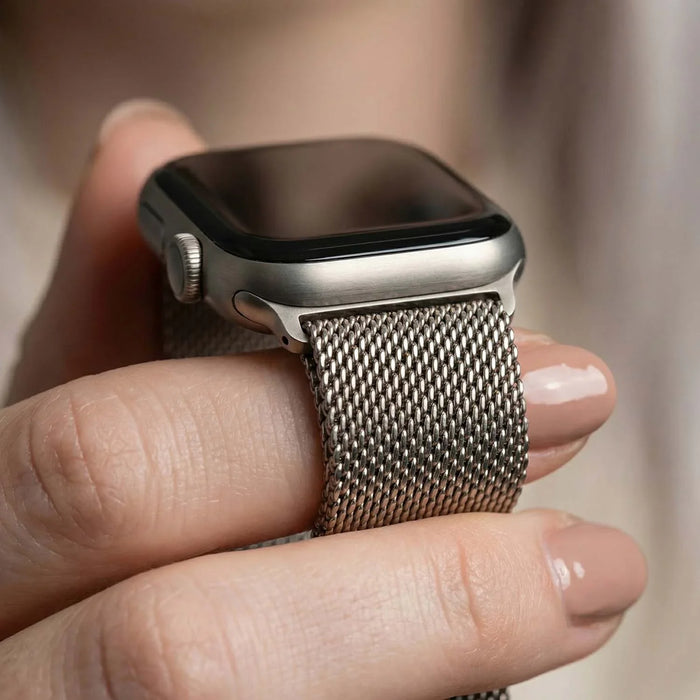 Apple Watch bandje Fiore - milanese - naturel