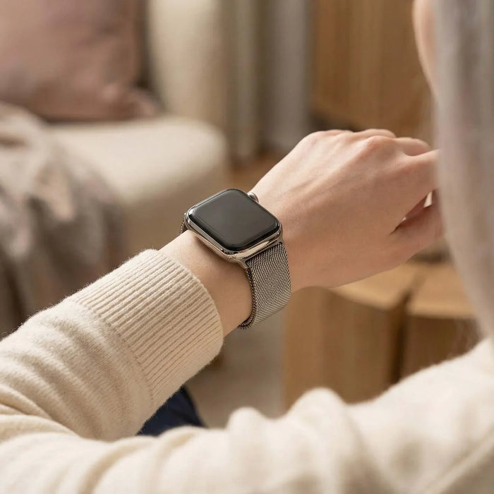 Apple Watch bandje Fiore - milanese - naturel