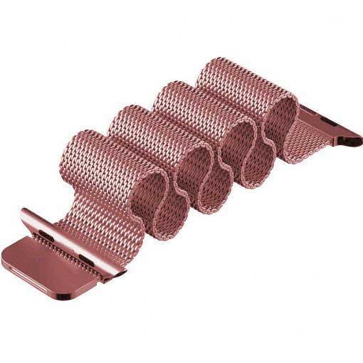 Apple Watch bandje Fiore - milanese - rose rood