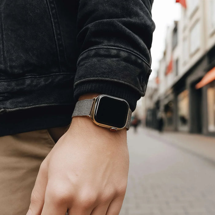 Apple Watch bandje Fiore - milanese - zilver