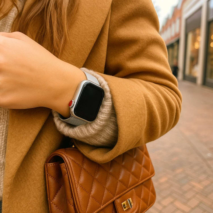 Apple Watch bandje Fiore - milanese - zilver