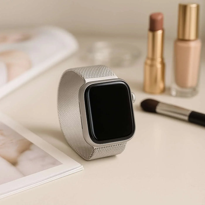 Apple Watch bandje Fiore - milanese - zilver