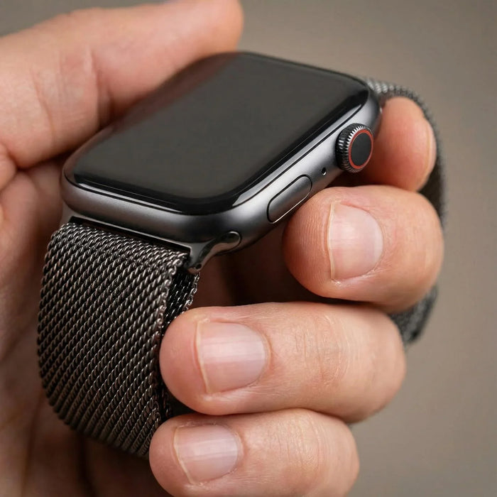 Apple Watch bandje Fiore - milanese - zwart