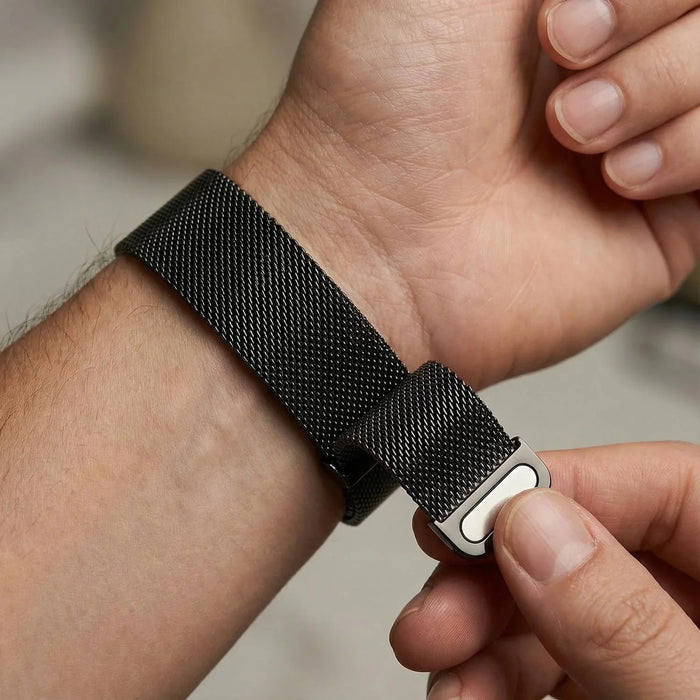 Apple Watch bandje Fiore - milanese - zwart