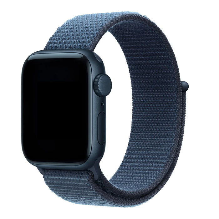 Apple Watch bandje Flyne - geweven - nylon - Ankerblauw