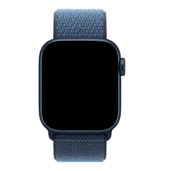Apple Watch bandje Flyne - geweven - nylon - Ankerblauw