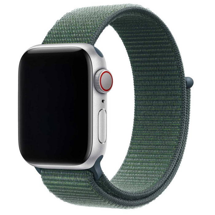 Apple Watch bandje Flyne - geweven - nylon - blauwgroen