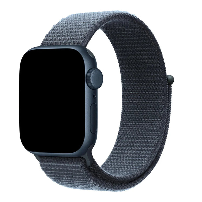 Apple Watch bandje Flyne - geweven - nylon - donkergrijs
