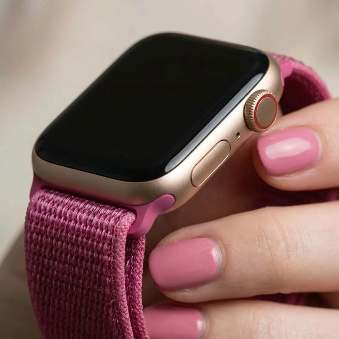 Apple Watch bandje Flyne - geweven - nylon - drakenfruit