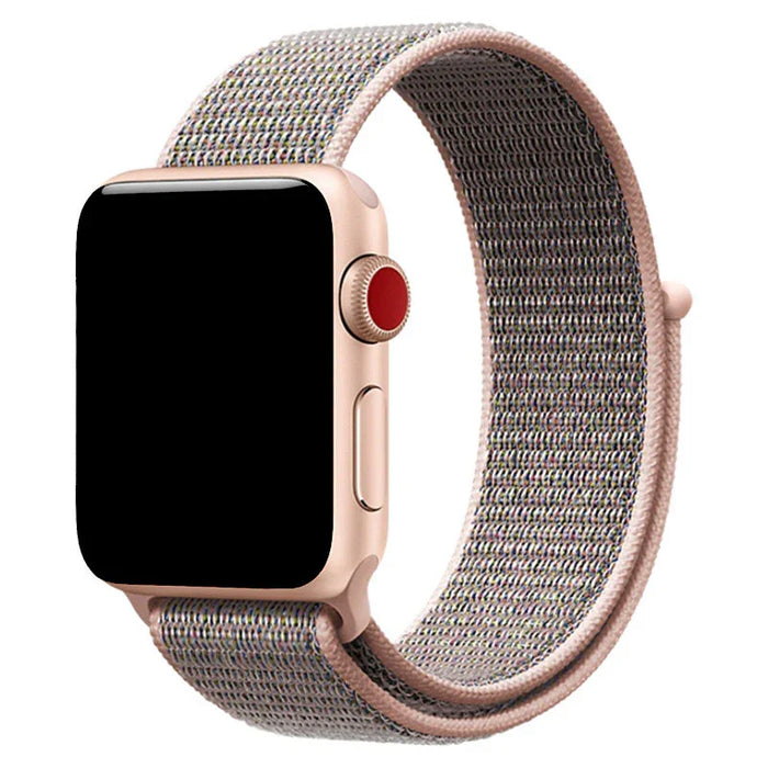 Apple Watch bandje Flyne - geweven - nylon - pink sand