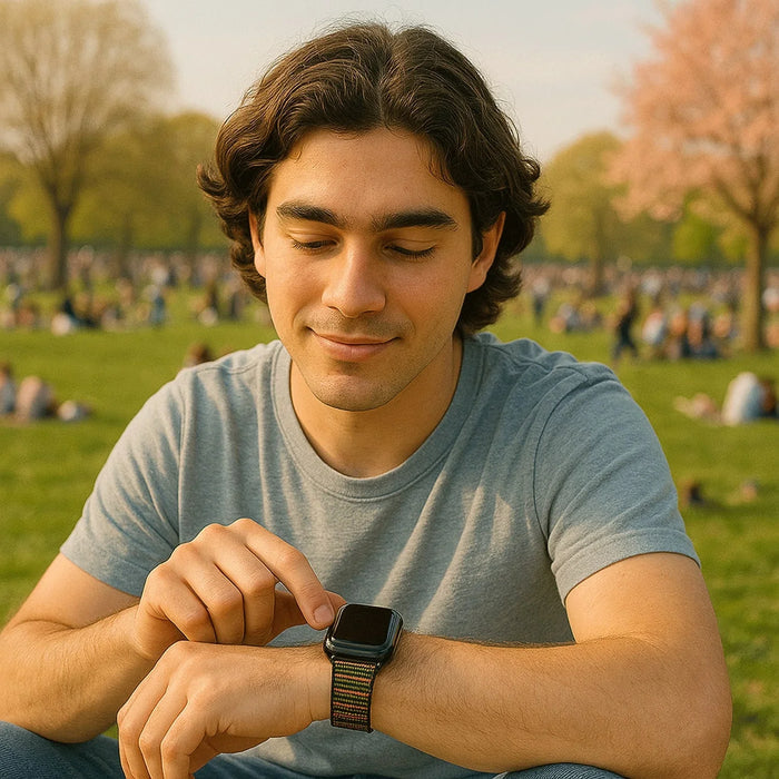 Apple Watch bandje Flyne - geweven - nylon - Rhythm