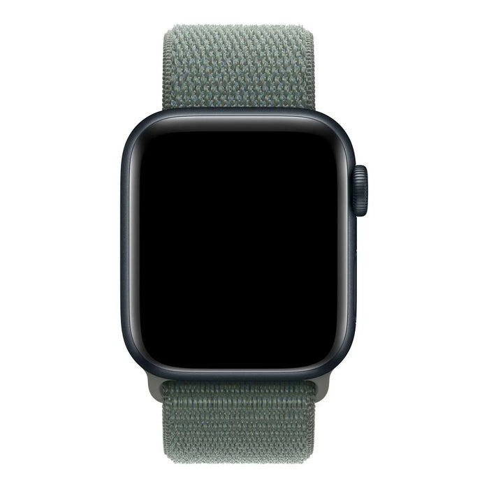Apple Watch bandje Flyne - geweven - nylon - saliegroen