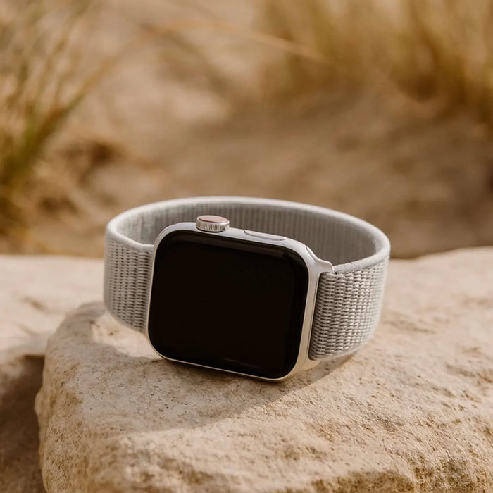 Apple Watch bandje Flyne - geweven - nylon - zeeschelp