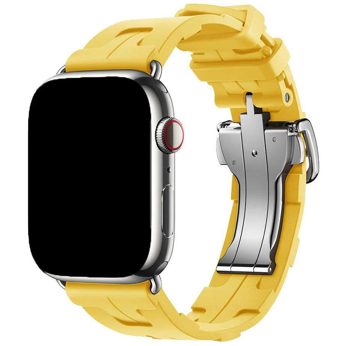 Apple Watch bandje kilim - siliconen - geel