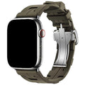 Apple Watch bandje kilim - siliconen - khaki