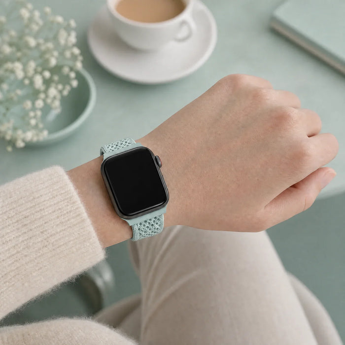 Apple Watch bandje Knit - nylon - groen