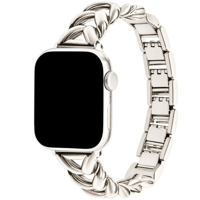 Apple Watch bandje Lisa - staal - sterrenlicht