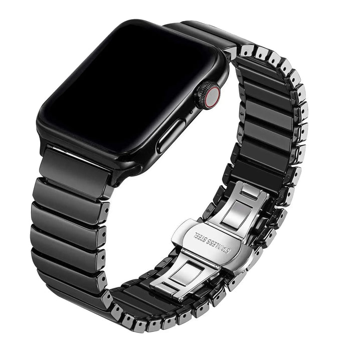 Apple Watch bandje Lumora - keramisch - zwart