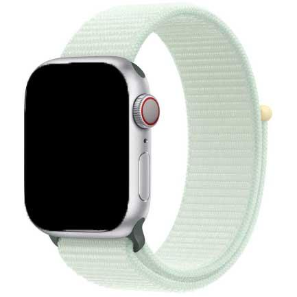 Apple Watch bandje Nexora - geweven - nylon - zacht mintgroen