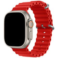 Apple Watch bandje Ocean - siliconen - rood