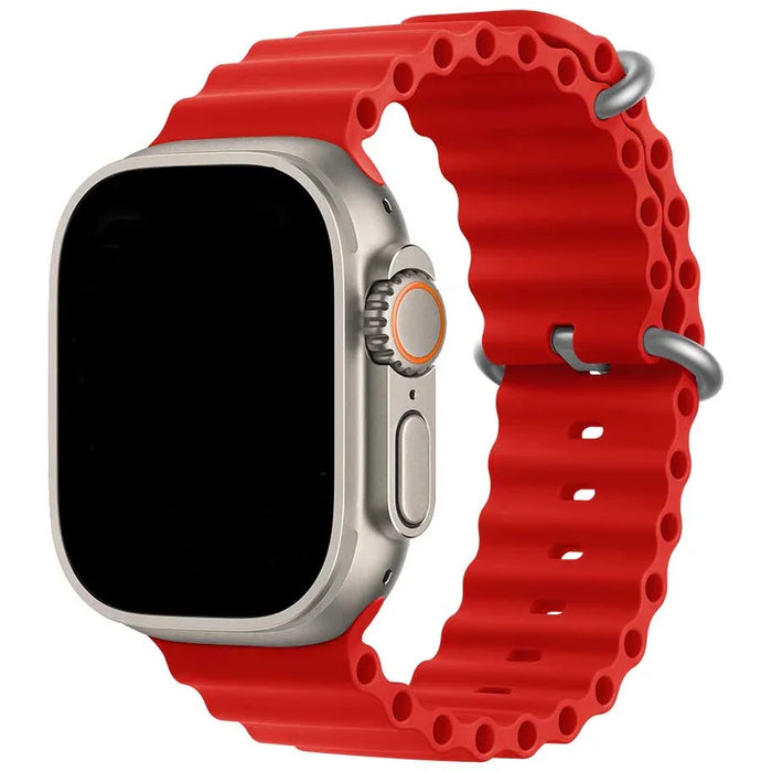 Apple Watch bandje Ocean - siliconen - rood