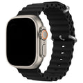Apple Watch bandje Ocean - siliconen - zwart