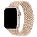 Apple Watch bandje Onyx - gevlochten - solo - nylon - beige