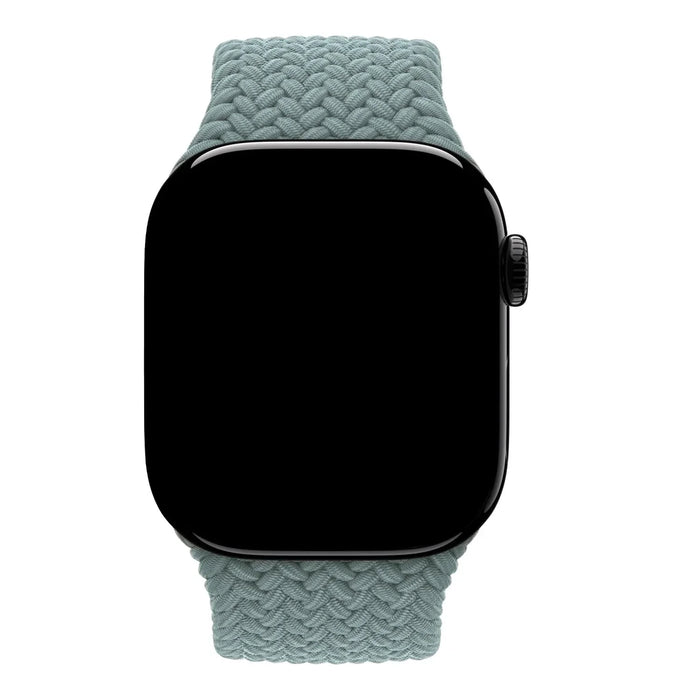 Apple Watch bandje Onyx - gevlochten - solo - nylon - Groengrijs