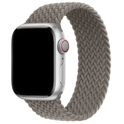 Apple Watch bandje Onyx - gevlochten - solo - nylon - klei