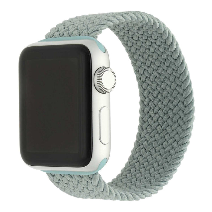 Apple Watch bandje Onyx - gevlochten - solo - nylon - mint
