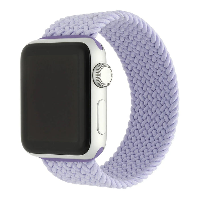 Apple Watch bandje Onyx - gevlochten - solo - nylon - mist purple
