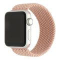 Apple Watch bandje Onyx - gevlochten - solo - nylon - pink sand