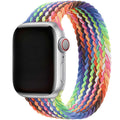 Apple Watch bandje Onyx - gevlochten - solo - nylon - pride edition 2024