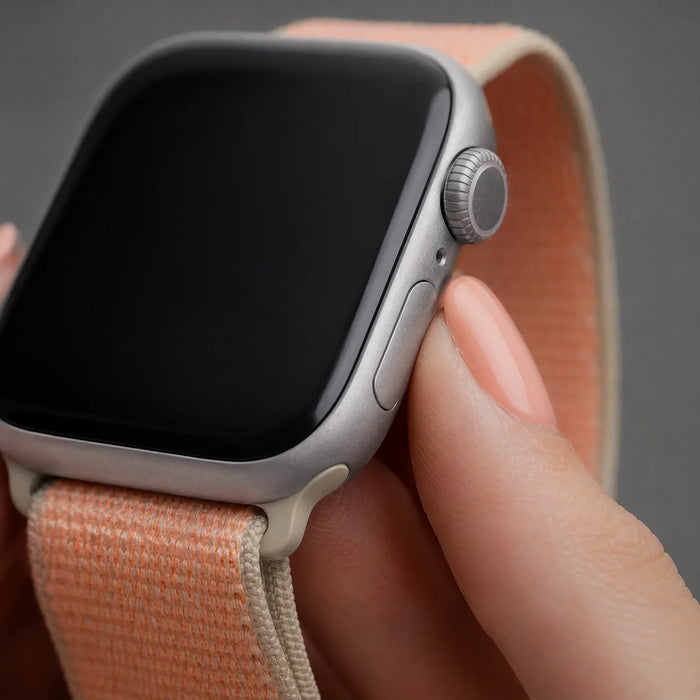 Apple Watch bandje Osvo - geweven - nylon - Cantaloupe