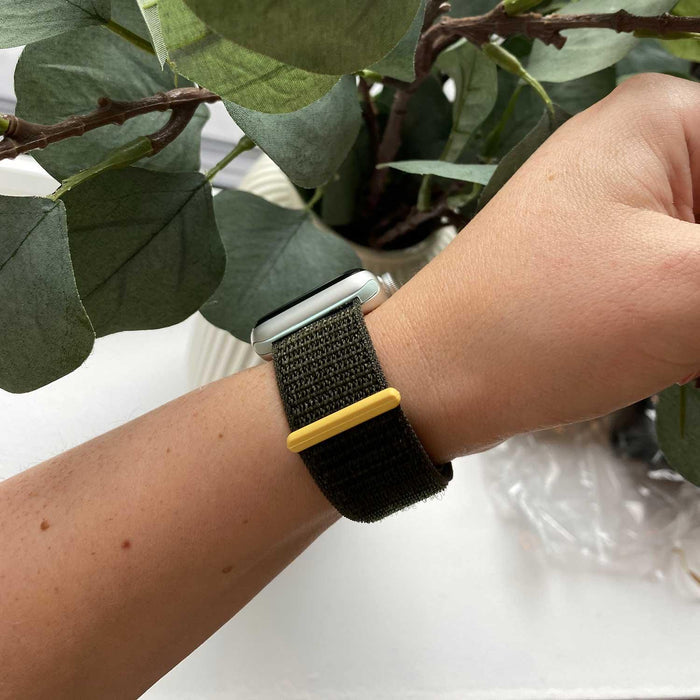 Apple Watch bandje Osvo - geweven - nylon - cipres