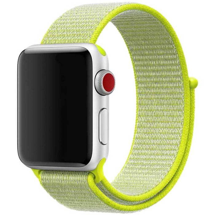 Apple Watch bandje Osvo - geweven - nylon - geel