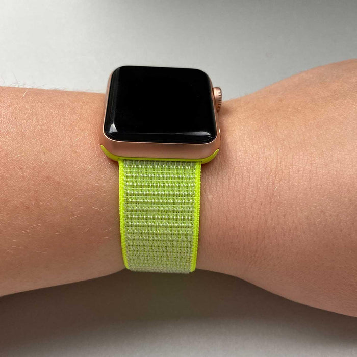 Apple Watch bandje Osvo - geweven - nylon - geel