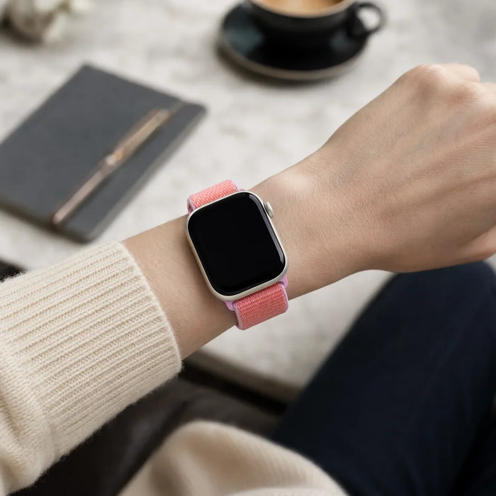 Apple Watch bandje Osvo - geweven - nylon - Guaveroze